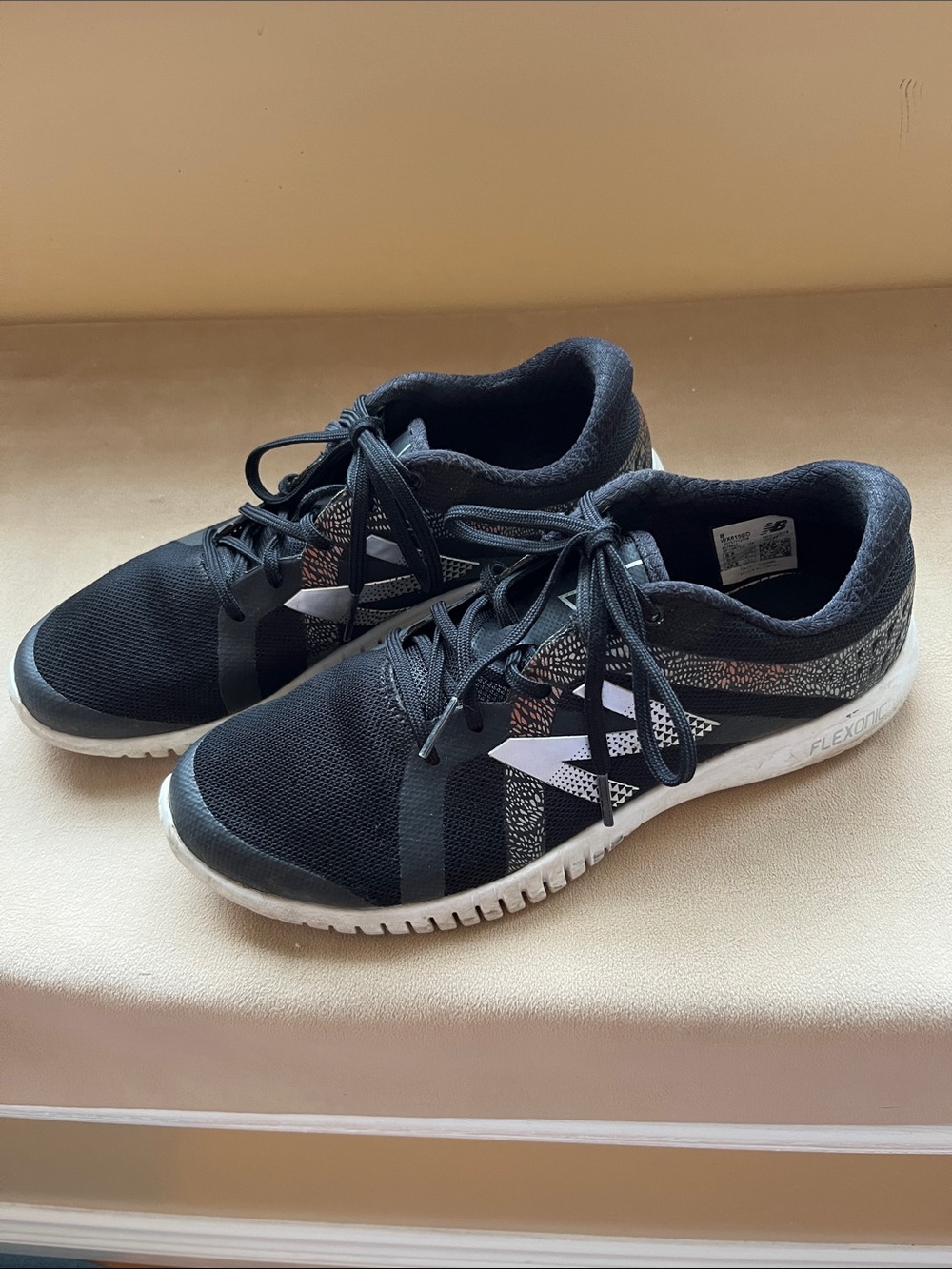 New Balance Black Flexonic Athletic Training Shoes